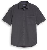 Tom Tailor Chemise regular fit à manches courtes et structure gaufrée - Taille L - Tarmac Grey