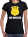 Bellatio Decorations Police embleem Los Angeles t-shirt zwart voor dames