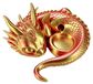 Dragon ornement imprimé en 3D pour enceinte intelligente