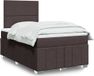 Maison Exclusive - Sommier À Lattes De Lit Et Matelas Marron Foncé 120x190cm Tissu