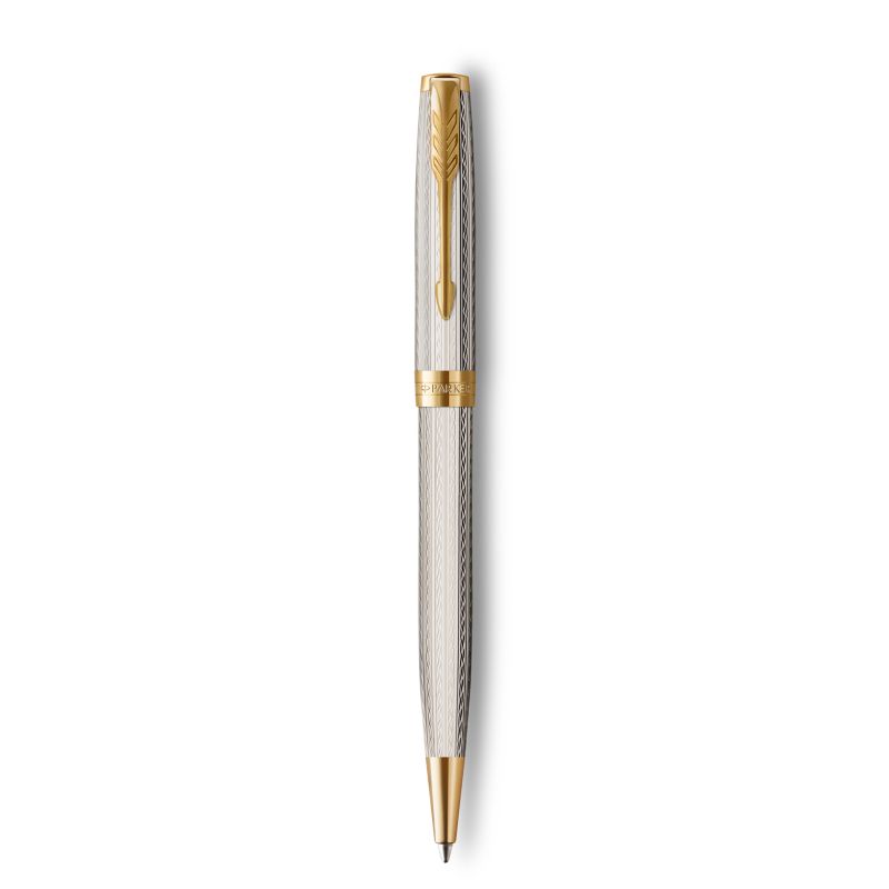 Parker Sonnet Balpen - Zilver, Goud - Geschenkdoos