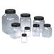 Bürkle PVC brede hals doos vierkant met sluiting, zeer transparant, 2000 ml capaciteit