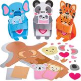 Baker Ross FN403 Knuffelkaart voor mama en baby - 5 stuks, Moederdag knutselpakket voor kinderen