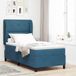 Maison Exclusive - Lit boxspring avec tête de lit, bleu foncé, 190 x 90 cm, velours