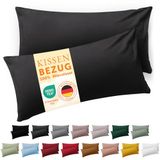 Blumtal Kussensloop Microvezel Kussenhoes 50 x 70 cm - Antraciet - Set van 2
