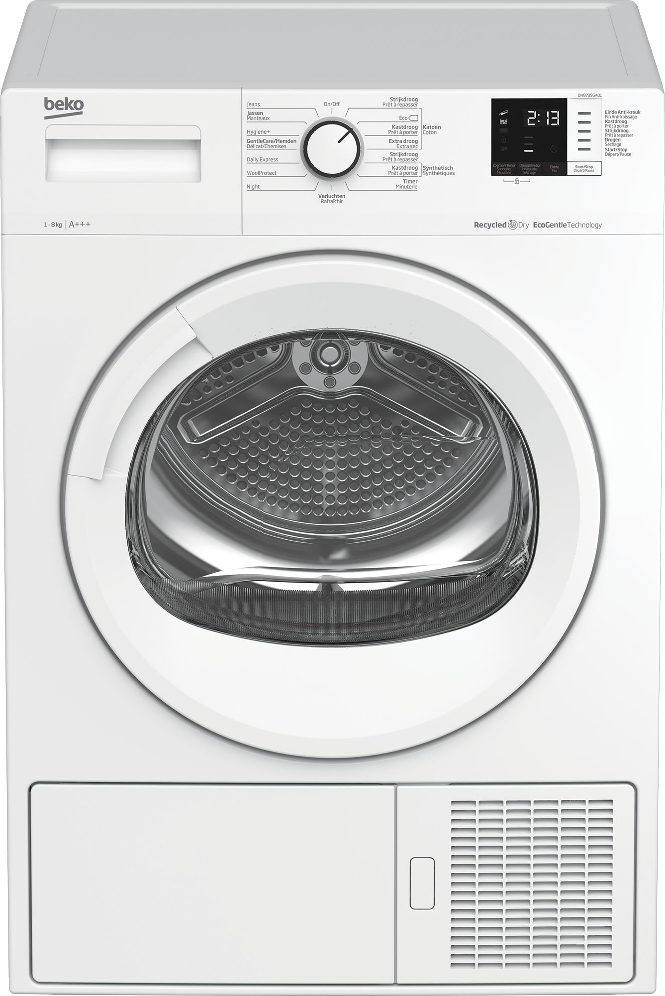 Beko DH8735GA01 - Warmtepompdroger - 8 kg - A+++ - Wit