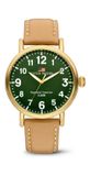 River Woods RW420022 Sacramento horloge Heren - Bruin - Leer 42 mm