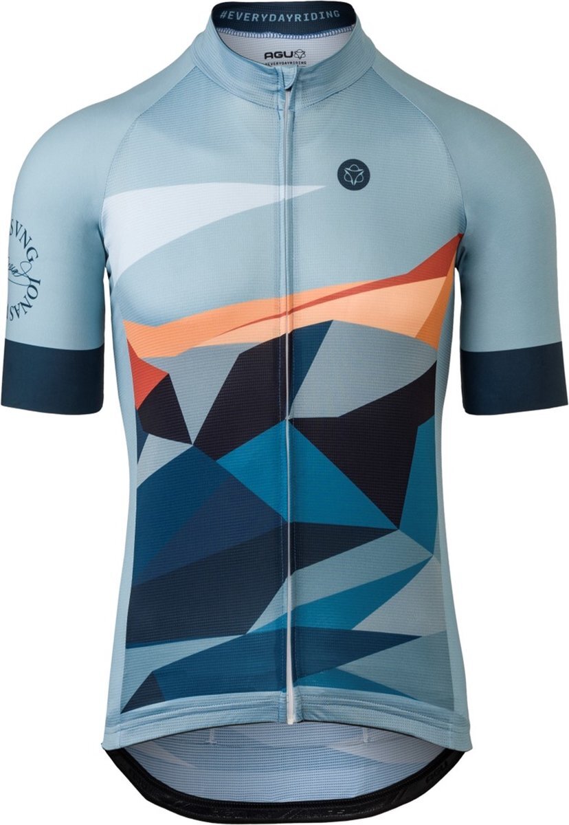 AGU Collab Jonas Vingegaard Fietsshirt Heren - Blue - XS