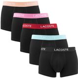 Lacoste Stretchcotton Trunk Boxershorts Heren (5-pack) - Maat M