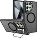 Selected by GSMpunt.nl Hoesje Geschikt voor Samsung Galaxy S24 Ultra - Compatibel met MagSafe & Qi2 - Back Cover met Standaard - Camera Kickstand - Zwart