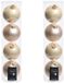 Decoris Boules de Noël - 8 pièces - Champagne clair - 10 cm - Verre