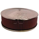 K&N luchtfilter rond - 130mm aansluiting, 356mm diameter, 143mm hoogte (60-1260)