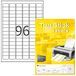 TOP STICK universele etiketten, 30,5 x 16,9 mm, wit, 100 vel