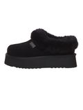 EVERAU Australia Dames Leren Pantoffels - Topknot - Zwart - Suède - Maat 40