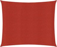 vidaXL Zonnezeil Vierkant 3,6x3,6 m HDPE Rood