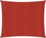 vidaXL Zonnezeil Vierkant 3,6x3,6 m HDPE Rood