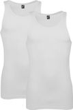 Alan Red Singlets Oakland (2-pack) - Ronde hals - Wit