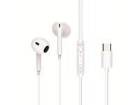 Conceptronic BRENDAN02W Headset Bedraad In-ear Oproepen/muziek USB Type-C Wit
