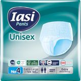 IASI Uniseks pants, hoge bescherming, 10 wegwerponderbroeken, extra absorptievermogen, maat XL, 10 stuks