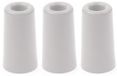 Sans marque Tampon de porte / Butée de porte - 3x - blanc - caoutchouc - 75 x 40 mm - butée de porte