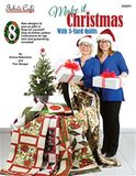 Fabric Cafe Maak het Kerstmis met 3 Yard Quilts, Wit