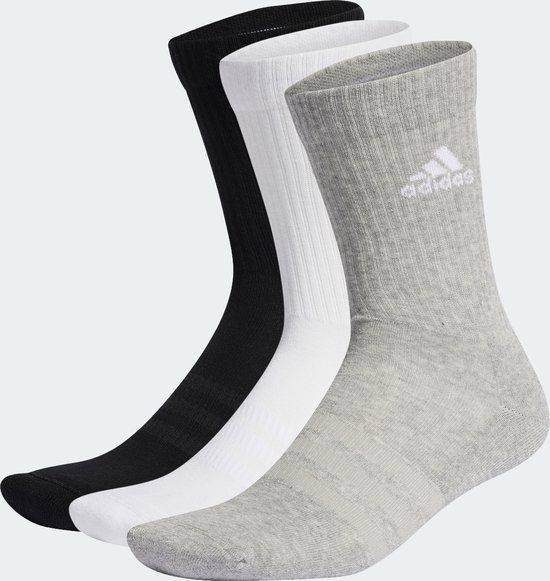 adidas Cushioned Sportswear Crew Sokken - 3 paar - Unisex - Maat 46-48