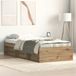 Maison Exclusive - Cadre de lit sans matelas, chêne (style Artisan), 90x200 cm, fibre de bois