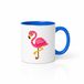 Flamant rose joyeux tasse