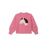s.Oliver gebreide trui met print - roze