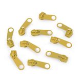 cyclingcolors 10 x ritssluitingschuivers vervanging reparatieset voor rits hoofd nr. 5 schuiver voor kleding tassen jassen tassen koffer jeans, groen geel