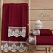 PETTI Artigiani Italiani - Serviettes de bain en éponge 100% coton, set de serviettes 1+1, 2 pièces, 1 serviette de visage et 1 serviette, bordeaux