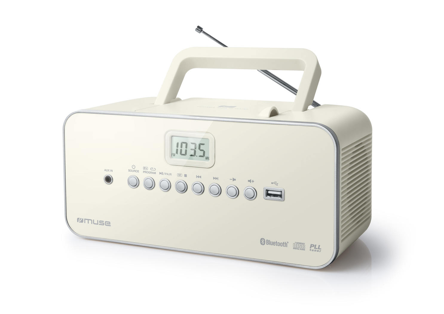 Muse M-30BTN Draagbare Radio/CD-speler met USB en bluetooth