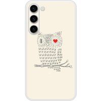 Samsung Siliconen hoesje compatibel met Galaxy S23 Plus I Love Owls