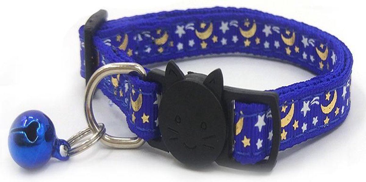 ACE Pets ACE Pets® Reflecterende Kattenhalsband met Veiligheidssluiting – Halsband Kat & Kitten - Kittenhalsband & Kattenbandje met Belletje - Blauw blauw