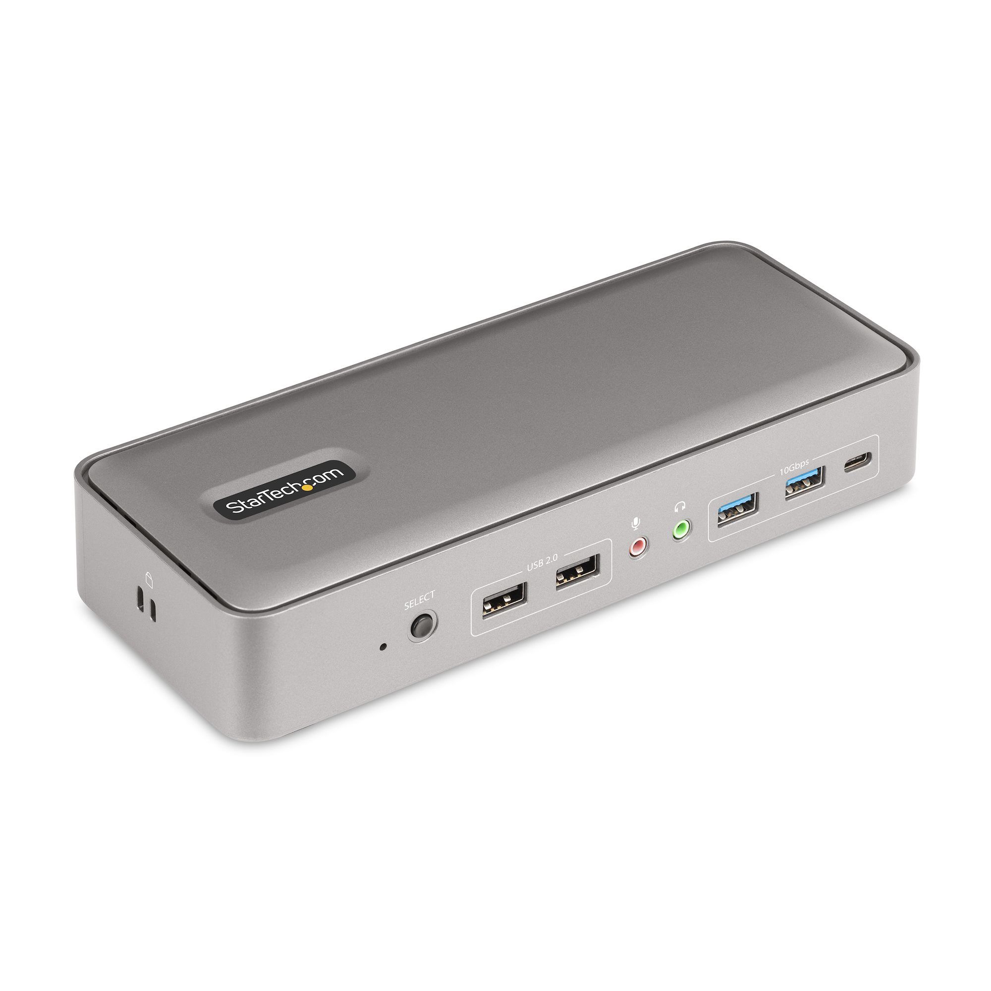 StarTech.com Dual-Laptop USB-C KVM Docking Station - Dual Monitor 4K - 5x USB, GbE, 90W PD