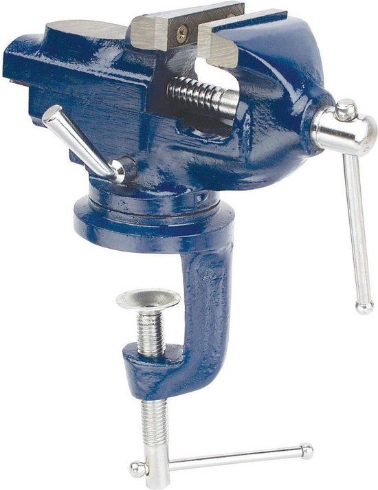 MANNESMANN Draaibare Bankschroef - 55 mm Spanbreedte - 2 Jaar Garantie