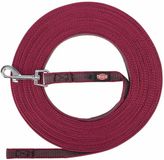 Trixie - Hondenriem - Sleeplijn - Met Rubber - Anti Slip - Sangria Rood - S/M - 10 m
