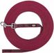 Trixie - Hondenriem - Sleeplijn - Met Rubber - Anti Slip - Sangria Rood - S/M - 10 m