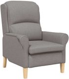 vidaXL Fauteuil Taupe Stof