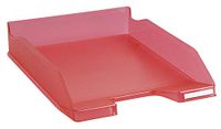 Exacompta - ref. 11354D - 1 Brievenbak COMBO MIDI - voor A4 documenten + - Afmetingen: 34,6 x 25,5 x 6,5 cm - doorschijnende frambozenkleur