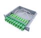 Elfcam® - Glasvezelscheider (Splitter) type DIN rail, Single-mode PLC glasvezel splitter van SC/APC (1X8)