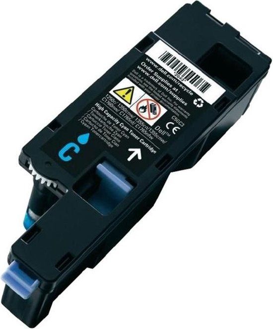 Dell 593-11141 Cyaan Toner Cartridge - 1400 Pagina's - Origineel