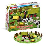CRAZE Claas Adventskalender voor kinderen, speelgoed adventskalender voor jongens met boerderijfiguren en tractor, 24 verrassingen voor kinderen vanaf 3 jaar