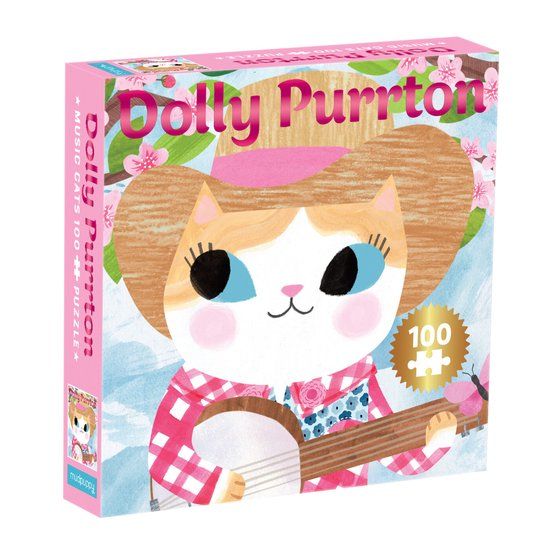 Galison Dolly Purrton Music Cats 100 Piece Puzzle