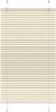 vidaXL Plissé rolgordijn 80x150 cm stofbreedte 79,4 cm polyester crème