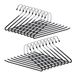 Relaxdays Broekhanger Antislip Metaal Zwart/Zilver Set van 20