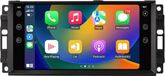 Happiq Autoradio avec Bluetooth et CarPlay – Convient pour Jeep Cherokee, Compass, Commander, Wrangler, 300c, Dodge Caliber & Liberty – Compatible avec Apple et Android – Stéréo – Navigation – 2Go 32Go
