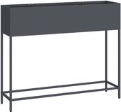 vidaXL Verhoogde plantenbak Antraciet Staal 100 x 26 x 82 cm