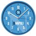 Lowell 00875NA1 Wandklok Kwartsklok Rond Blauw