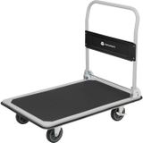 TOOLCRAFT Handwagen Inklapbaar, Afleider Staal, PP, Thermoplastisch polyurethaan Laadvermogen (max.): 150 kg